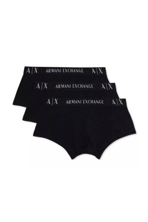 Armani Exchange Erkek Boxer 3'lü Siyah 956000CC282 - 1