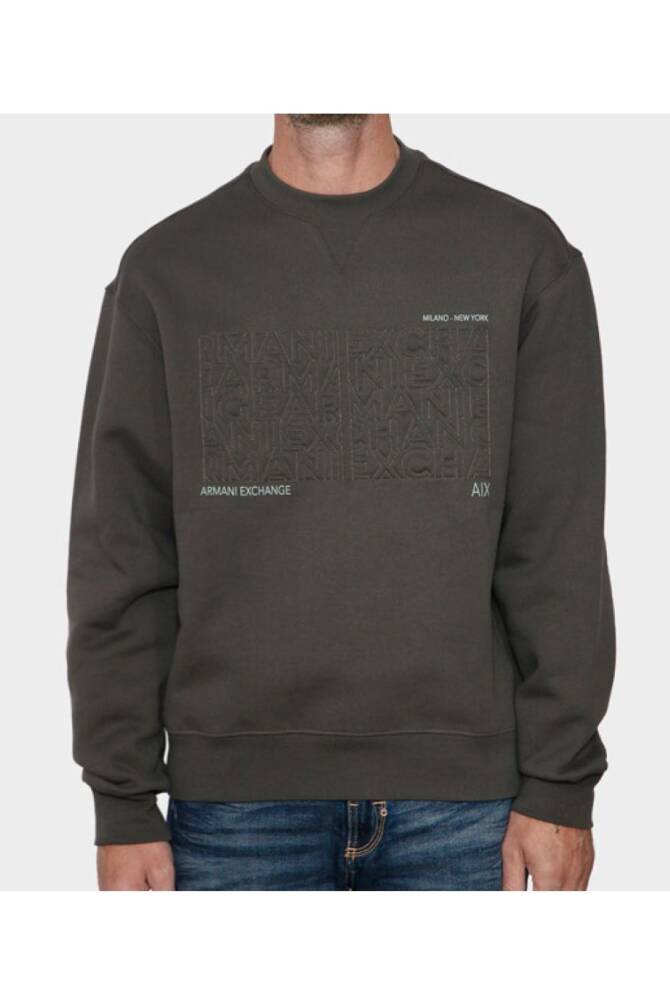 Armani Exchange Erkek Fermuarlı Sweatshirt Multi 6DZMAAZJKAZ - 1