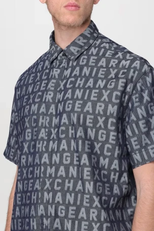 Armani Exchange Erkek Gömlek İndigo Çivit Mavisi 3DZCD4Z1WAZ - 2