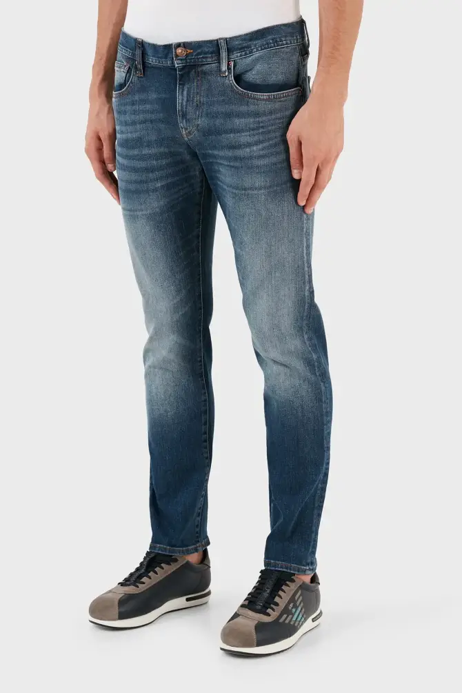 Armani Exchange Erkek Pantalon İndigo Denim 6RZJ13Z1YJZ - 5