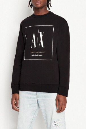 Armani Exchange Erkek Sweatshirt Siyah 3RZMABZJ83Z - 1