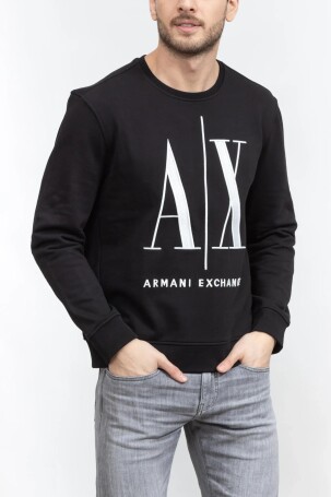 Armani Exchange Erkek Sweatshirt Siyah 8NZMPAZJQBZ - 1