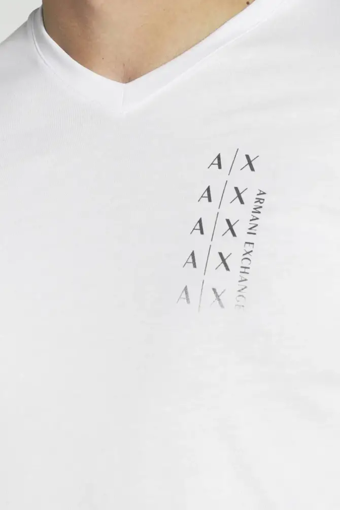 Armani Exchange Erkek Tişört Beyaz 6LZTFCZJH4Z - 2