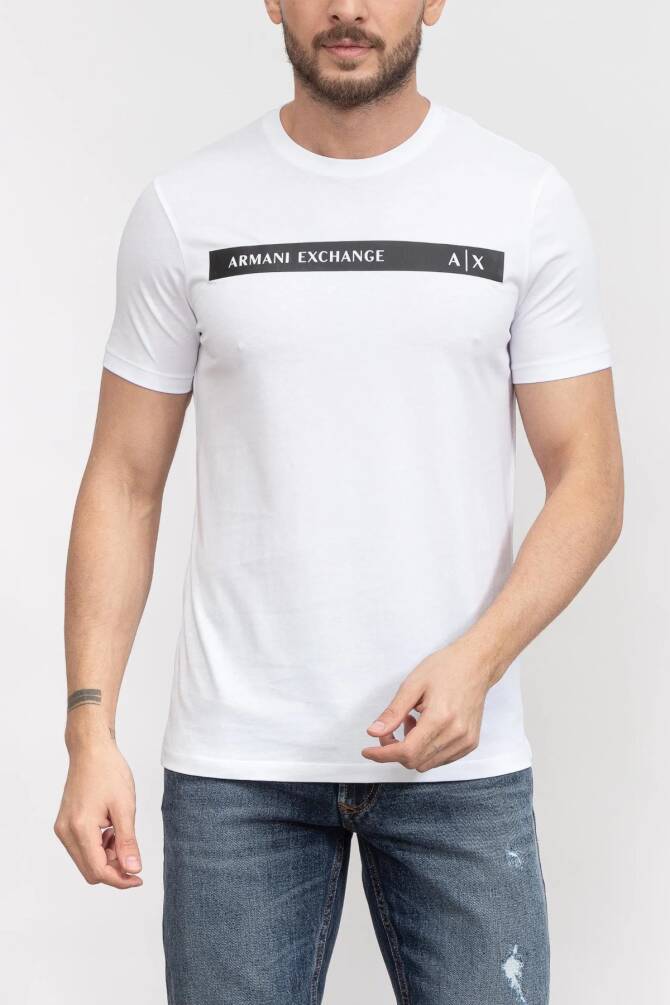 Armani Exchange Erkek Tişört Beyaz 6RZTAPZJ9TZ - 3