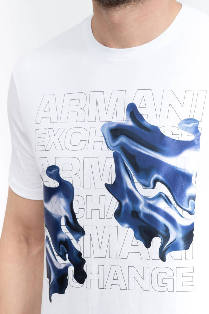 Armani Exchange Erkek Tişört Beyaz 6RZTHLZJ8EZ - 2