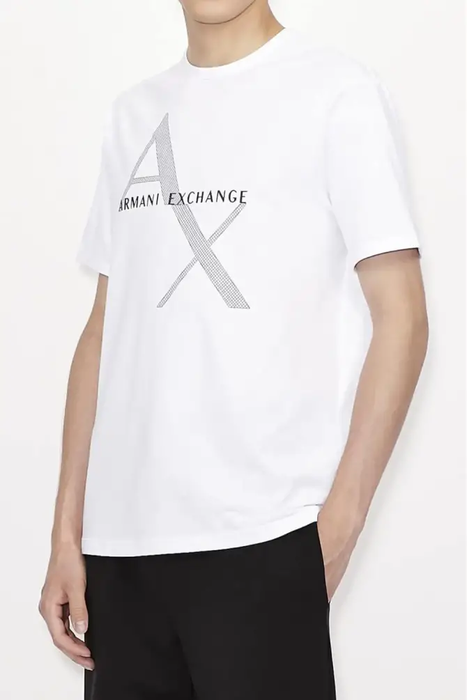 Armani Exchange Erkek Tişört Beyaz 8NZT76ZJQAZ - 1