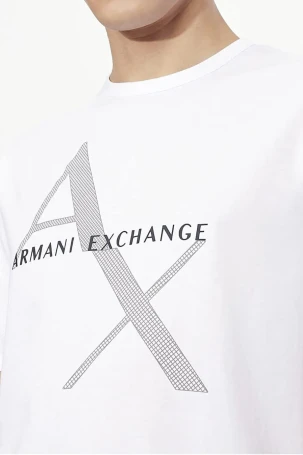 Armani Exchange Erkek Tişört Beyaz 8NZT76ZJQAZ - 2