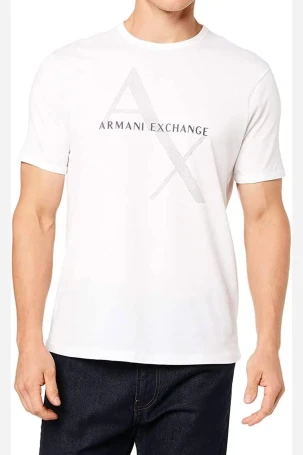 Armani Exchange Erkek Tişört Beyaz 8NZT76ZJQAZ - 5