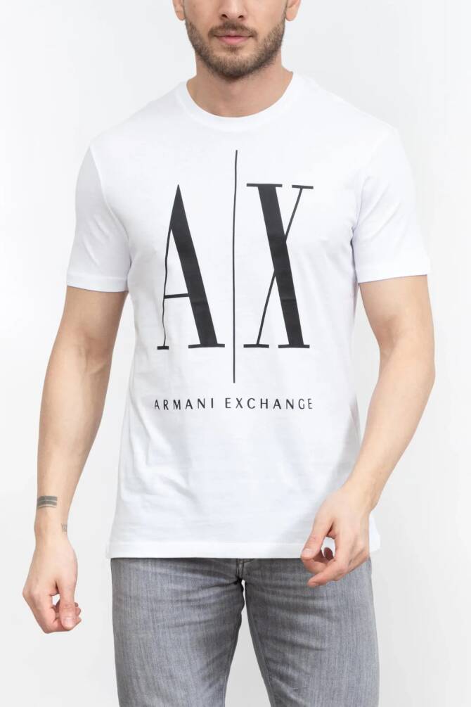 Armani Exchange Erkek Tişört Beyaz 8NZTPAZJQAZ - 1