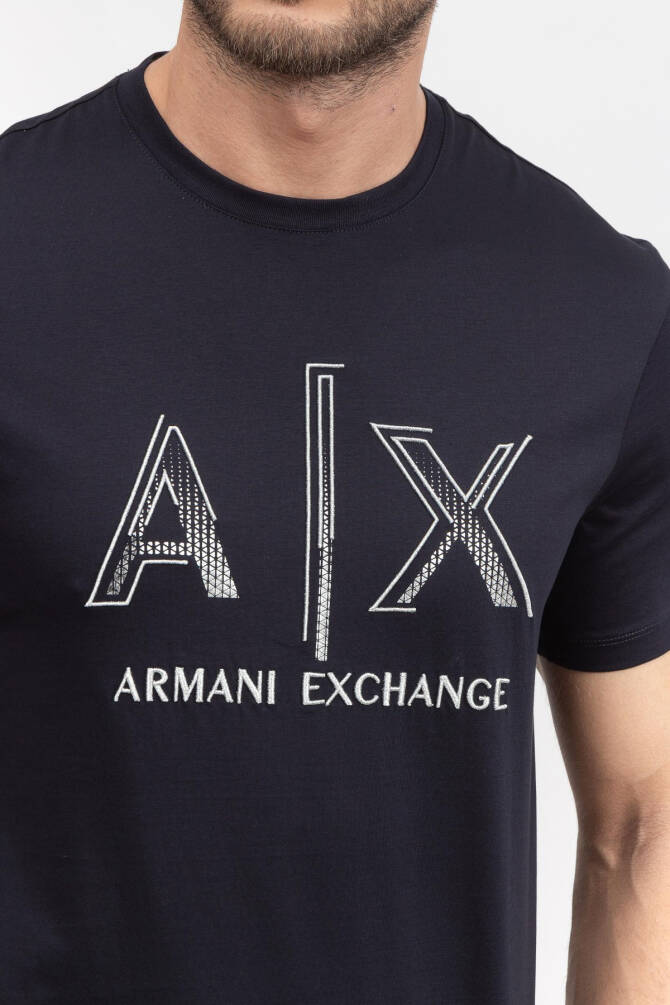 Armani Exchange Erkek Tişört Lacivert 3RZTRCZJ9AZ - 2