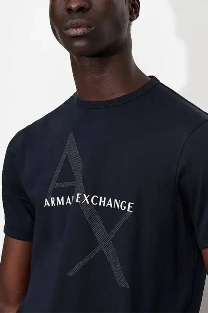 Armani Exchange Erkek Tişört Lacivert 8NZT76ZJQAZ - 2