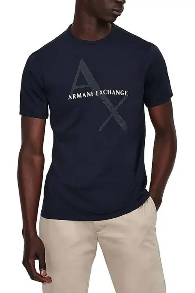 Armani Exchange Erkek Tişört Lacivert 8NZT76ZJQAZ - 1