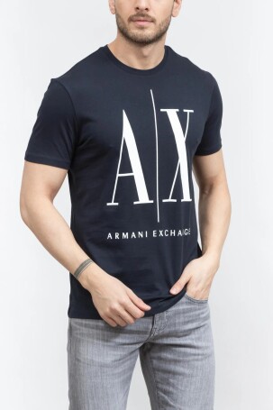 Armani Exchange Erkek Tişört Lacivert 8NZTPAZJQAZ - 3