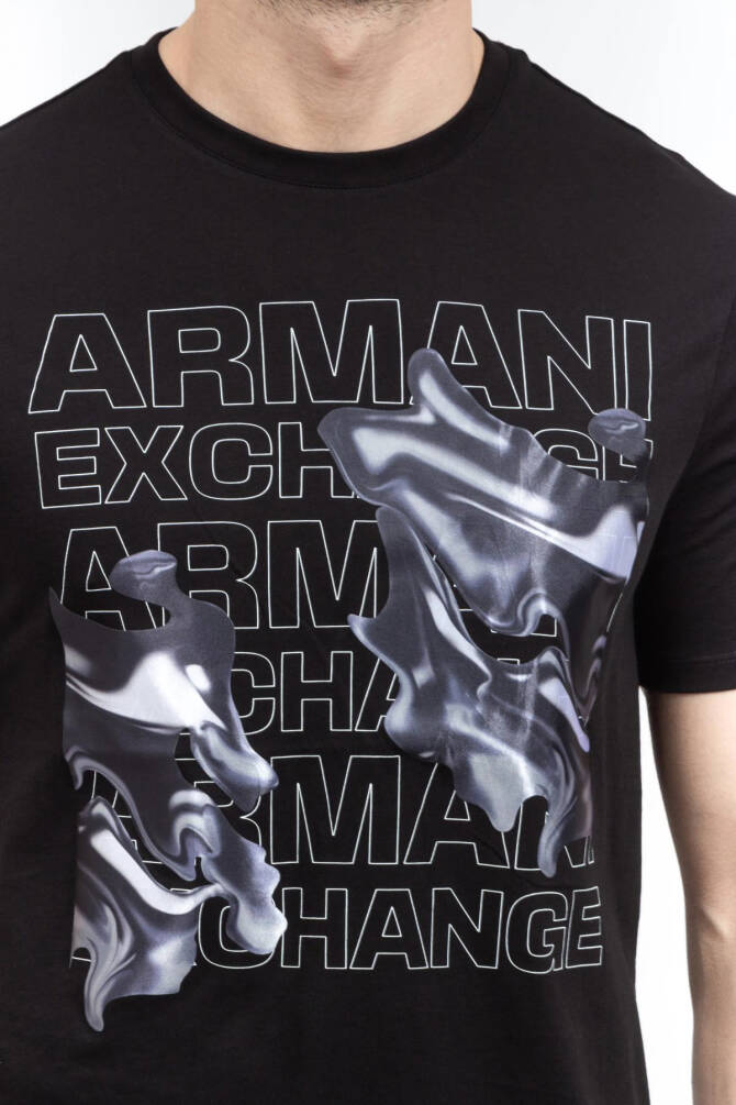 Armani Exchange Erkek Tişört Siyah 6RZTHLZJ8EZ - 2