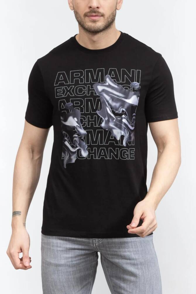 Armani Exchange Erkek Tişört Siyah 6RZTHLZJ8EZ - 3