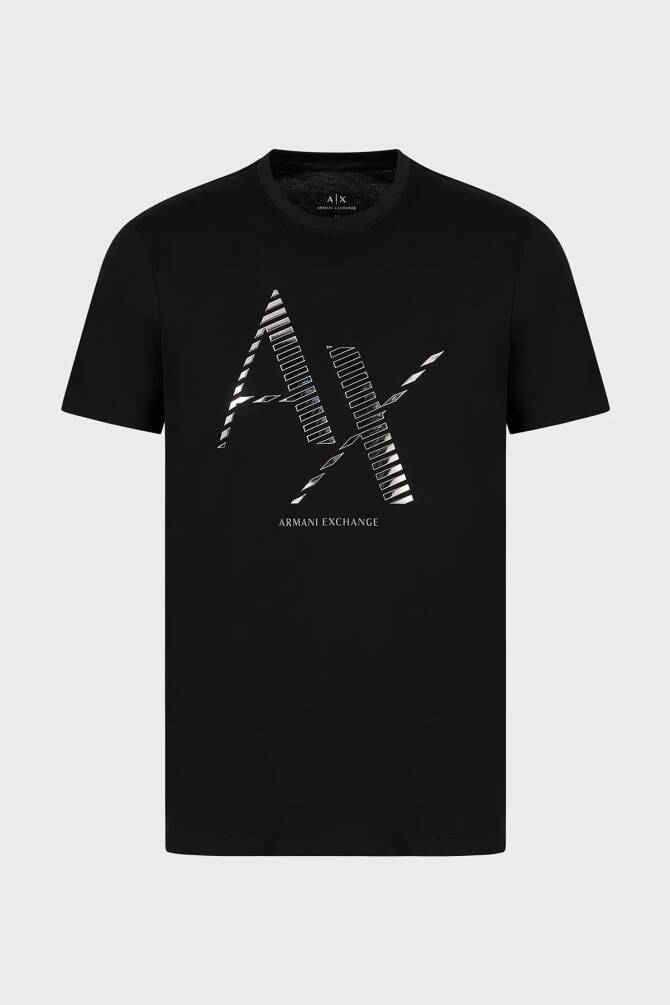 Armani Exchange Erkek Tişört Siyah 6RZTKDZJBYZ - 4