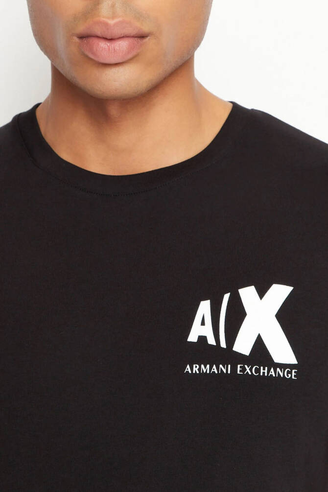 Armani Exchange Erkek Tişört Siyah 3RZTAFZJGCZ - 2