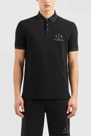 Armani Exchange Erkek Tişört Siyah 3DZFSBZJM5Z - 1