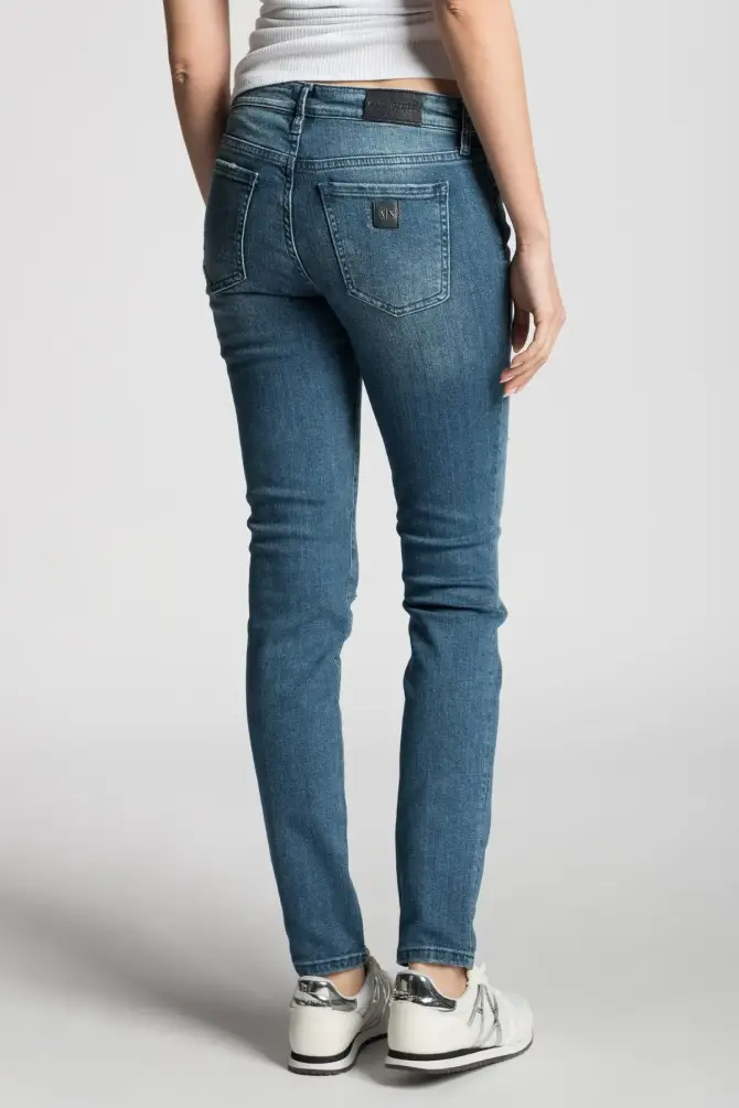 Armani Exchange Kadın Pantalon İndigo Denim 3LYJ01Y1SXZ - 7