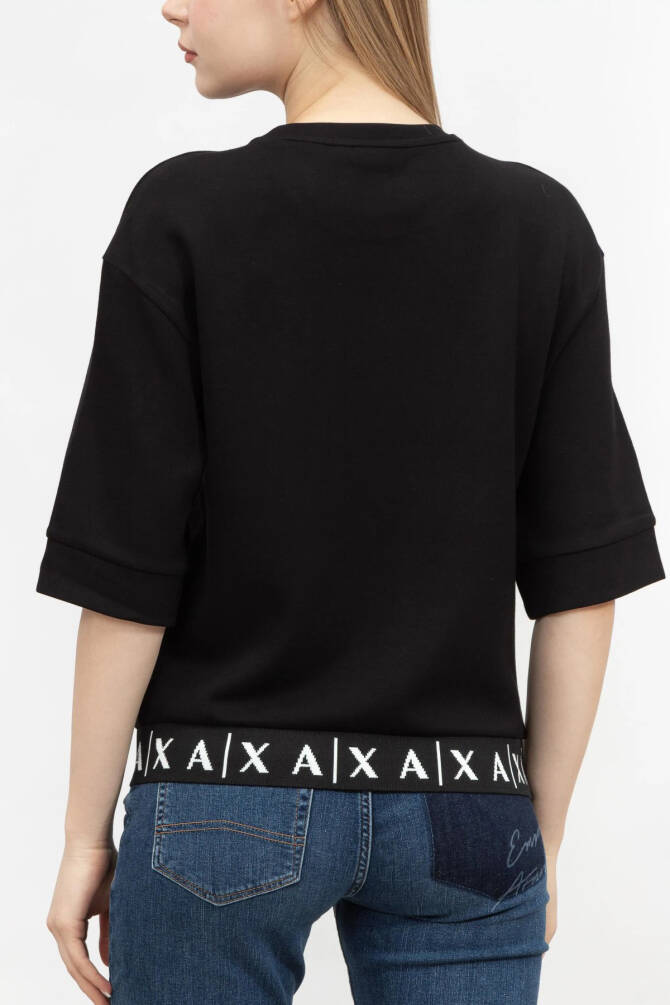 Armani Exchange Kadın Sweatshirt Siyah 6RYM81YJEGZ - 4