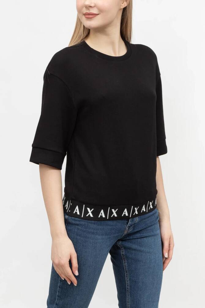 Armani Exchange Kadın Sweatshirt Siyah 6RYM81YJEGZ - 1