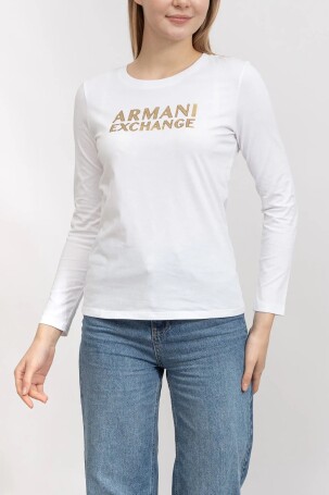 Armani Exchange Kadın Tişört Beyaz 6RYT56YJ8QZ - 1