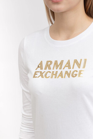 Armani Exchange Kadın Tişört Beyaz 6RYT56YJ8QZ - 2