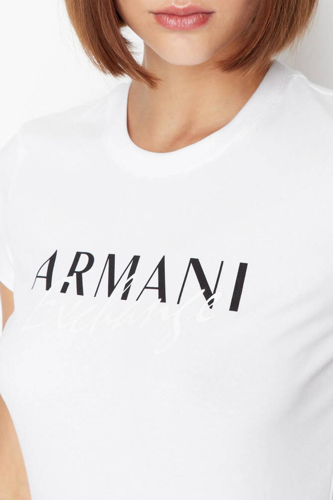 Armani Exchange Kadın Tişört Beyaz 3RYTBKYJDTZ - 2