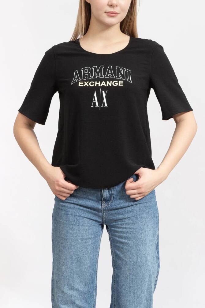 Armani Exchange Kadın Tişört Siyah 6RYH16YN9JZ - 1