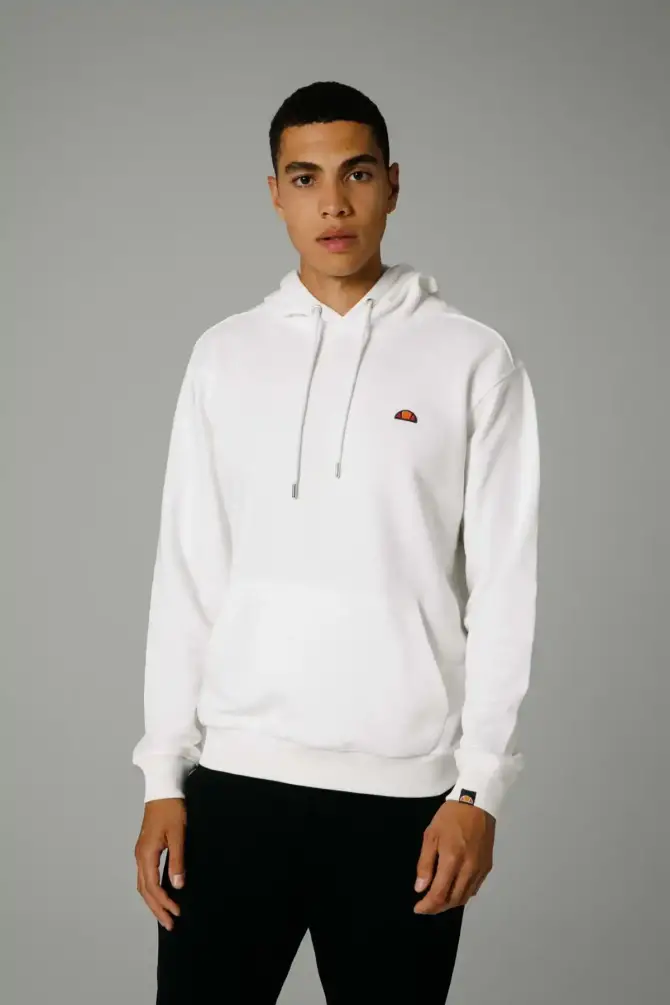 Ellesse Erkek Kapüşonlu Erkek Sweatshirt Beyaz - 1