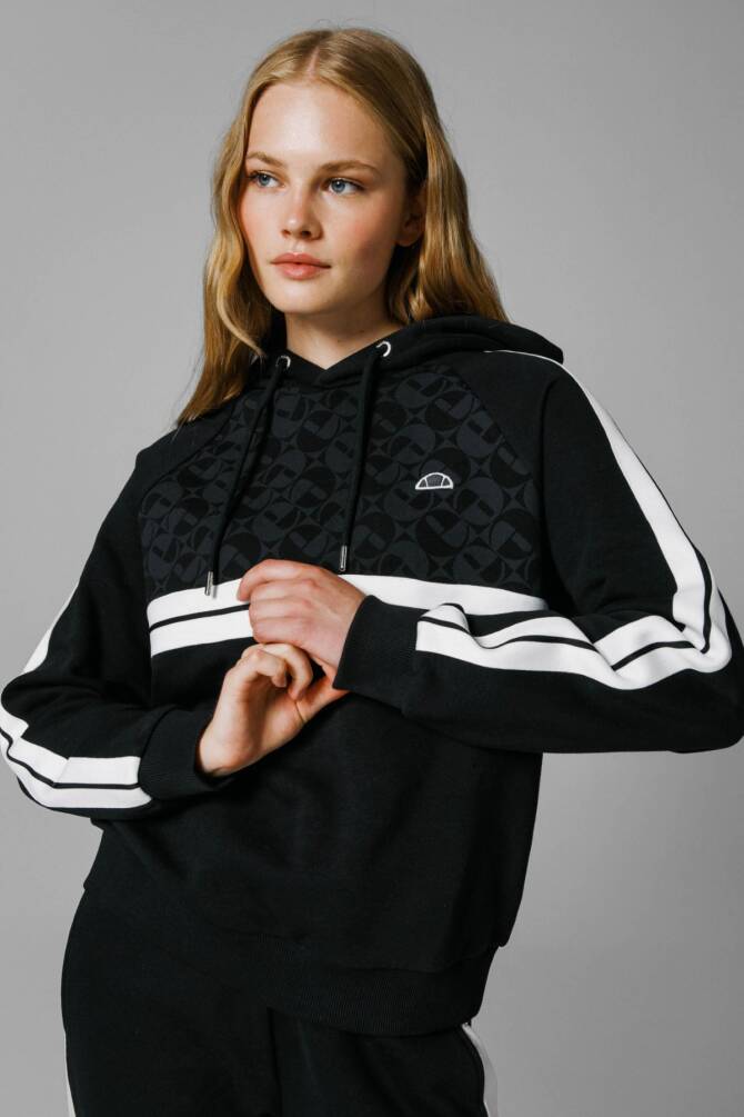 Ellesse Kadın Kapüşonlu Sweatshirt Siyah - 2