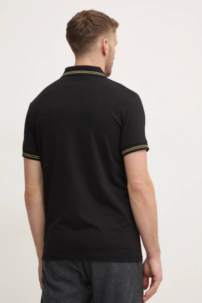 Karl Lagerfeld Erkek Polo Yaka T-Shirt Siyah 745462551235 POLO - 4