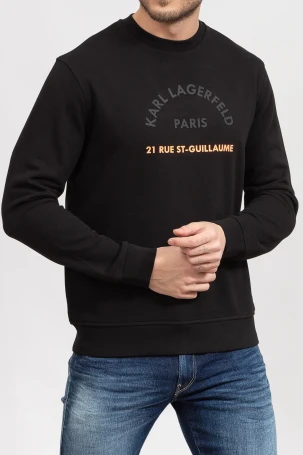 Karl Lagerfeld Erkek Sweatshirt Siyah - 3