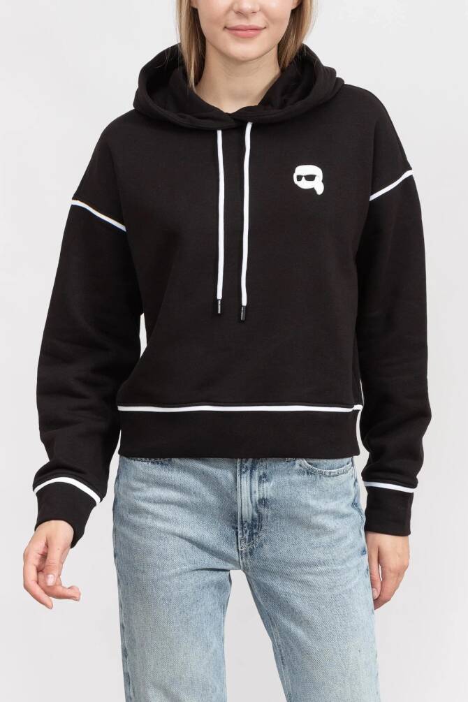 Karl Lagerfeld Kadın Sweatshirt Siyah - 1