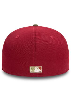 New Era Mlb Contrast Pin 59Fifty Neyyan Car 712 Şapka Koyu Kırmızı - 5