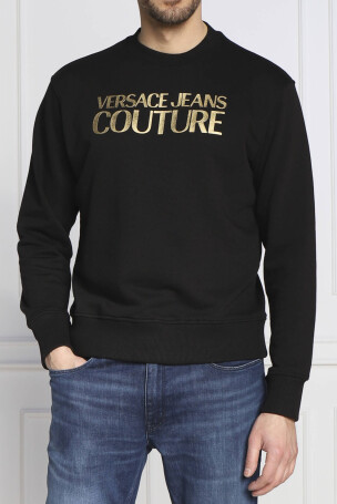 Versace Jeans Couture Erkek Sweatshirt Siyah/Altın - 4