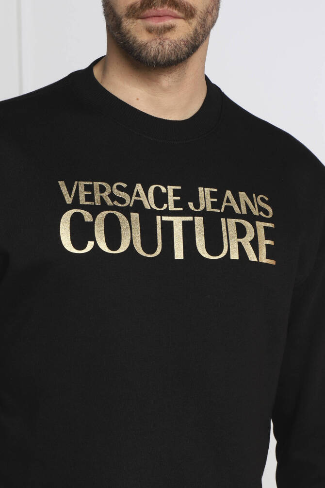 Versace Jeans Couture Erkek Sweatshirt Siyah/Altın - 2