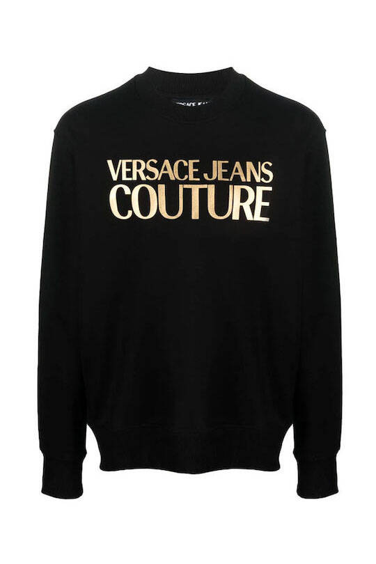 Versace Jeans Couture Erkek Sweatshirt Siyah/Altın - 6