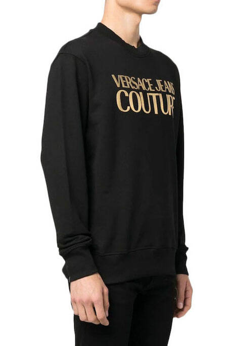 Versace Jeans Couture Erkek Sweatshirt Siyah/Altın - 2