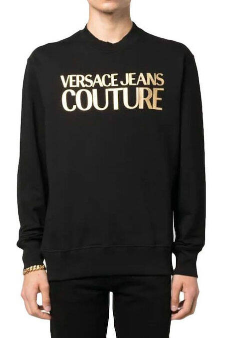 Versace Jeans Couture Erkek Sweatshirt Siyah/Altın - 1